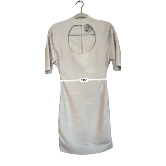 Herve Lenger Paris ivory ICON CUT OUT DRESS size small - Picture 3 of 13
